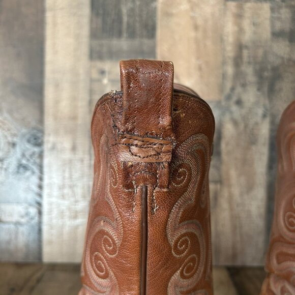 Tony Lama Vintage Full Quill Ostrich Cowboy Boots Mens 8 D - Picture 8 of 12